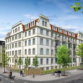 Tabakfabrik f6 Umbau Dresden Ansicht West Blickrichtung von Schandauer Straße Gottleubaer Straße