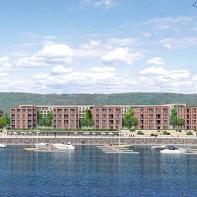 HafenCity Dresden Stadtvilla am Elbbogen Haus 15 Ansicht Promenade