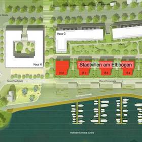 HafenCity Dresden Stadtvilla am Elbbogen Haus 15 Gesamtübersicht